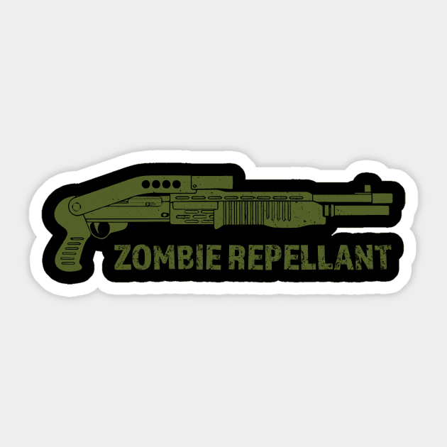 Zombie Repellent - Zombie Zombies Sticker by fromherotozero